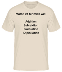 Mathe Kapitulation · Männer T-Shirt B&C