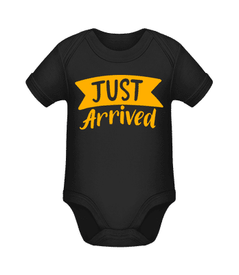 Just Arrived - Organic Baby Body - Black - Front