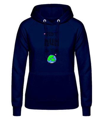 Worlds Best Mum - Frauen Hoodie - Marine - Vorne