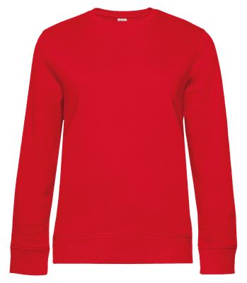 Sudadera estándar para mujer - Rojo - delante