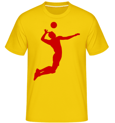 Volleyball -  T-Shirt Shirtinator homme - Jaune doré - Devant