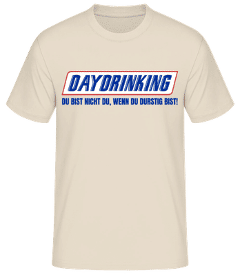 Daydrinking - Men's B&C T-Shirt - Cream - Front