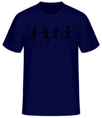 Squelettes Dancant - T-shirt standard Homme - Bleu marine - Devant