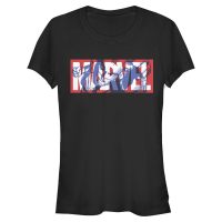 Marvel - Avengers - Captain Marvel Cap - Women's T-Shirt - Black - Front