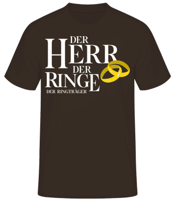 Der Herr Der Ringe - Männer Basic T-Shirt - Braun - Vorne