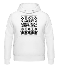 Merry Christmas Bitches - Men's Hoodie - White - Front
