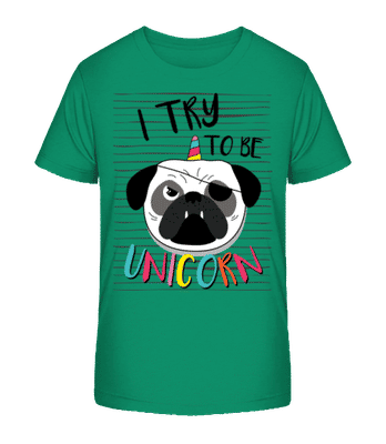 Unicorn Dog - T-shirt bio Enfant Stanley Stella 2.0 - Vert - Devant
