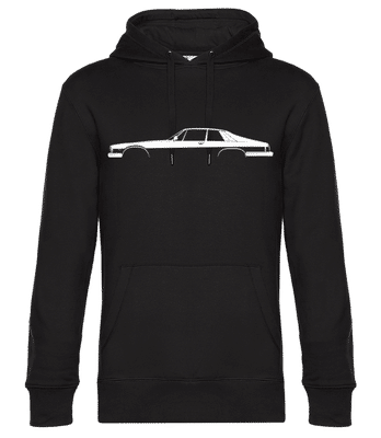 'Jaguar XJ-S' Silhouette - Sweat à capuche premium Unisexe - Noir - Devant
