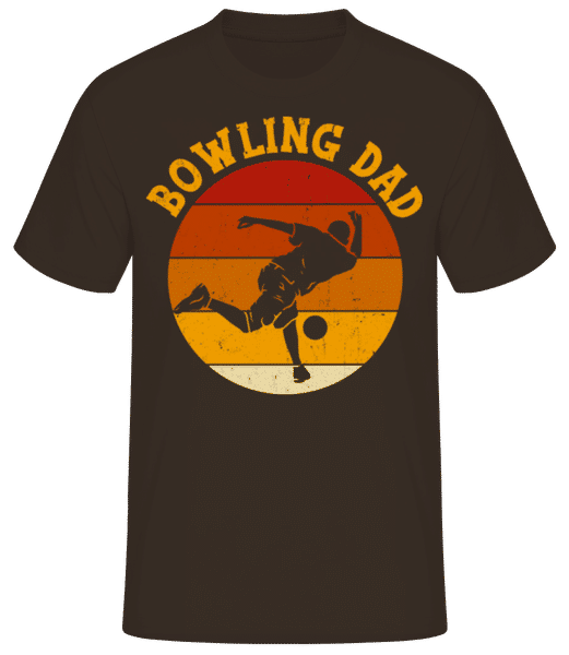 Aperçu: Bowling Dad - T-shirt standard Homme - Marron - Devant