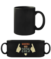 Maminka Roku 2025 - Černý hrnek - Černá - Napřed