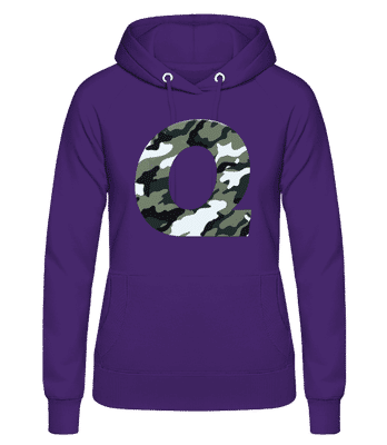 Queen Camouflage - Women's Hoodie - Purple - Front