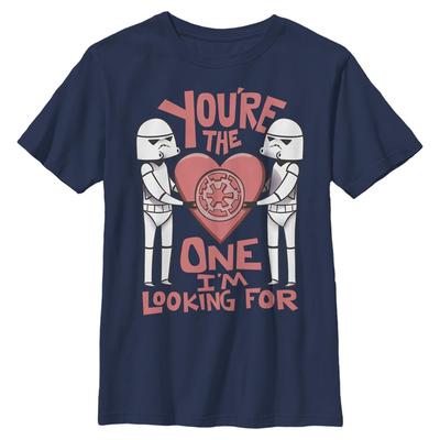 Star Wars - Stormtrooper Droid Looking For - Valentine's Day - Enfant T-shirt - Bleu marine - Devant