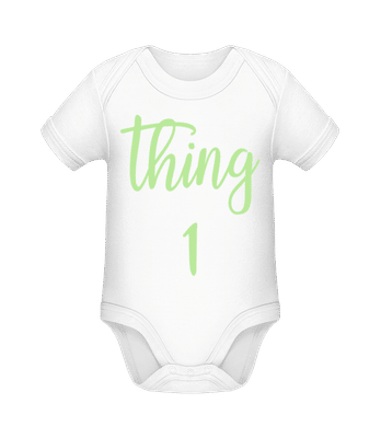 Baby Thing 1 - Body manches courtes bio - Blanc - Devant