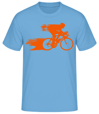 Cyclist - T-shirt standard Homme - Bleu clair - Devant