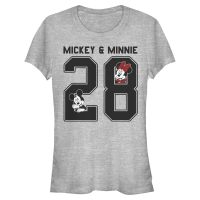 Disney - Mickey Mouse - Minnie Mouse Mickey Minnie Collegiate - Women&#039;s T-Shirt - Heather grey - Front