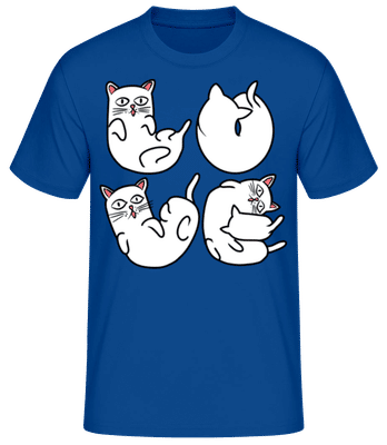 Cat Love - Pánske basic tričko - Kráľovská modrá - Predné