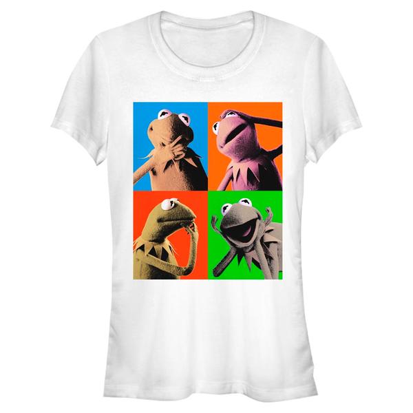 Aperçu: Disney Classics - Muppet Show - Kermit Pop - Femme T-shirt - Blanc - Devant