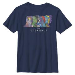 Marvel - Eternals - Photo de groupe Silhouette Heads - Enfant T-shirt