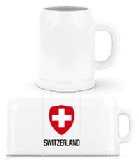 Switzerland Wappen - Beer Mug - White - Front