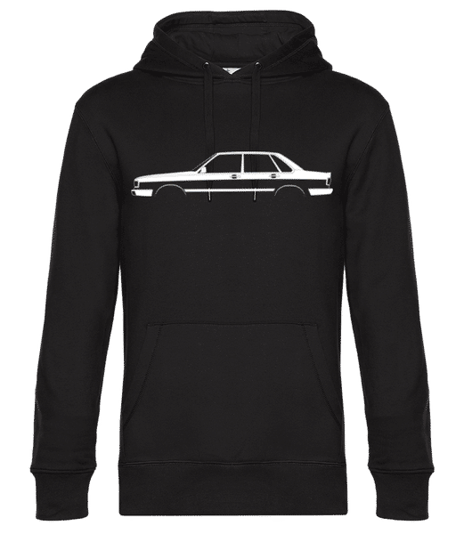 Aperçu: 'Audi 80 Quattro B2' Silhouette - Sweat à capuche premium Unisexe - Noir - Devant