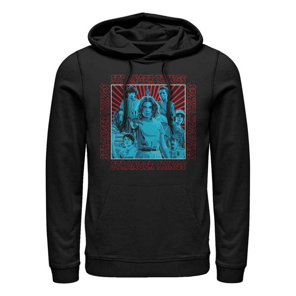 Aperçu: Netflix - Stranger Things - Skupina - Unisex Sweat à capuche - Noir - Devant