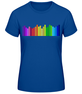 Regenbogen Soundbars - Frauen T-Shirt B&C - Royalblau - Vorne