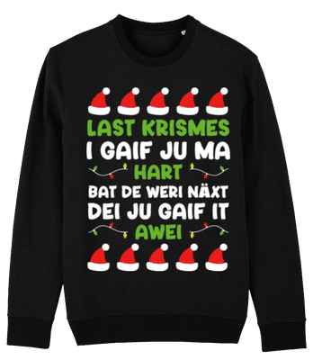 Last Krimes - Unisex Bio Pullover Stanley Stella 2.0 - Schwarz - Vorne