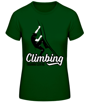 Climbing Training Centre White - Dámske tričko B&C - Bottle green - Predné