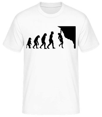 Évolution Escalade - T-shirt standard Homme - Blanc - Devant