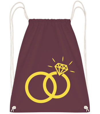 Alliances - Sac à dos Drawstring - Bordeaux - Vorn