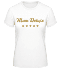 Mum Deluxe - Beige - Women's Basic T-Shirt - White - Front