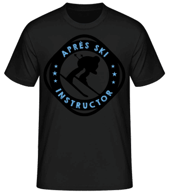 Apre`s Ski Instructor Ring - Pánske basic tričko - Čierna - Predné