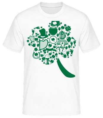 Ireland Symbols - T-shirt standard Homme - Blanc - Devant