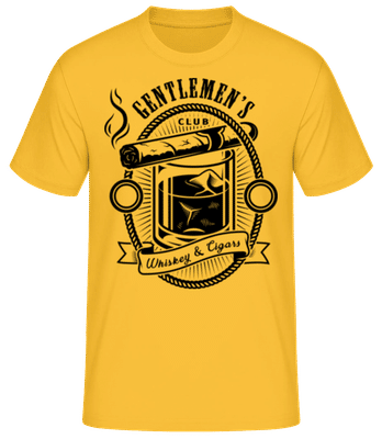 Gentlemen's Club - T-shirt homme B&C - Jaune doré - Devant
