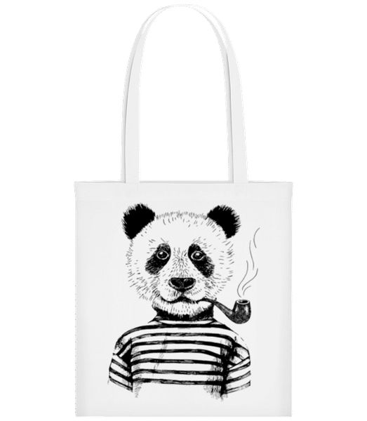 Aperçu: Hipster Panda - Tote Bag - Blanc - Devant