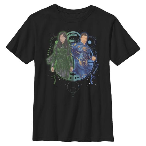 Aperçu: Marvel - Eternals - Duo Sersi Ikaris - Enfant T-shirt - Noir - Devant