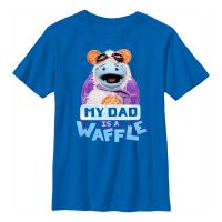 Netflix - Gaufrette et Mochi - Waffle Dad - Father's Day - Enfant T-shirt - Bleu royal - Devant