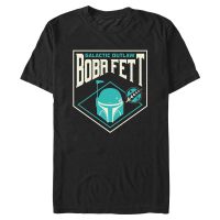 Star Wars - Book of Boba Fett - Boba Fett Galactic Outlaw Badge - Pánské Tričko - Černá - Napřed
