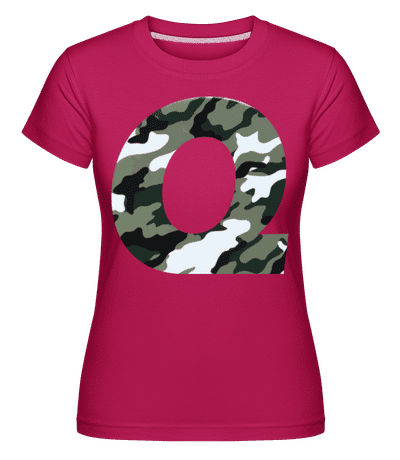 Queen Camouflage -  Shirtinator Women's T-Shirt - Magenta - Front