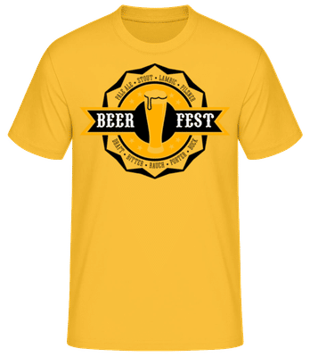 Beer Fest - Männer T-Shirt B&C - Goldgelb - Vorne