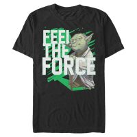 Star Wars - Yoda Force Stack - Men's T-Shirt - Black - Front