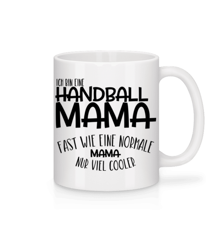 Vorschau: Ich bin eine Handball Mama - Tasse - Weiß - Vorne