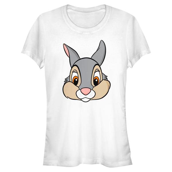 Aperçu: Disney Classics - Bambi - Thumper Big Face - Femme T-shirt - Blanc - Devant