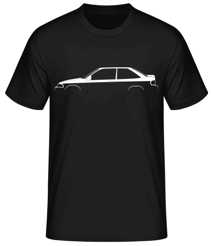 Preview: 'Ford Escort GT (1993)' Silhouette - Men's Basic T-Shirt - Black - Front