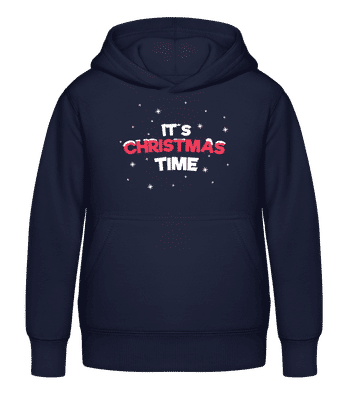 It's Christmas Time - Sudadera con capucha para niños - Marino - delante