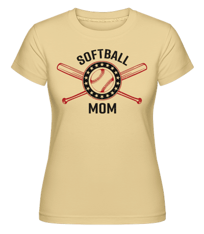 Softball Mom -  Shirtinator Women's T-Shirt - Yellow - Front