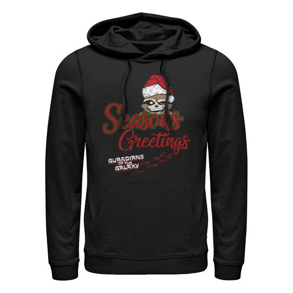 Vorschau: Marvel - Guardians of the Galaxy - Rocket Hidden - Weihnachten - Unisex Hoodie - Schwarz - Vorne