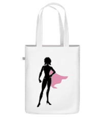 Superwoman Silhouette - Organická taška - Bílá - Napřed