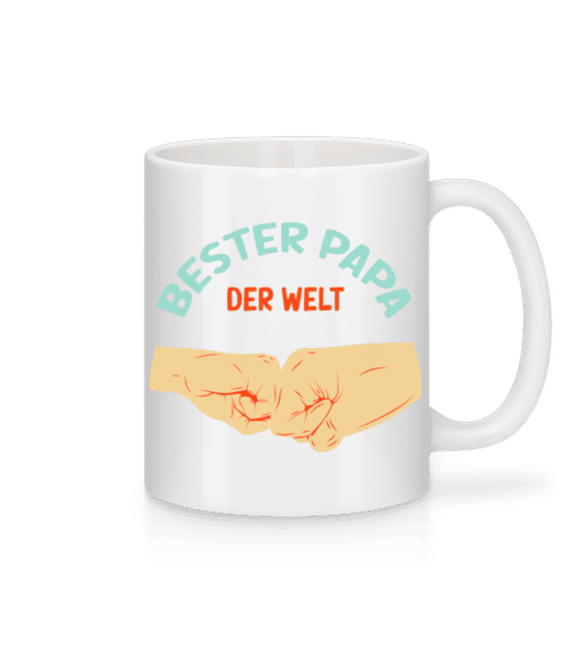 Vorschau: Bester Papa der Welt - Tasse - Weiß - Vorne