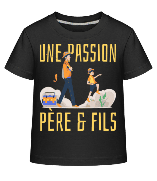 Aperçu: Une Passion - T-shirt shirtinator Enfant - Noir - Devant